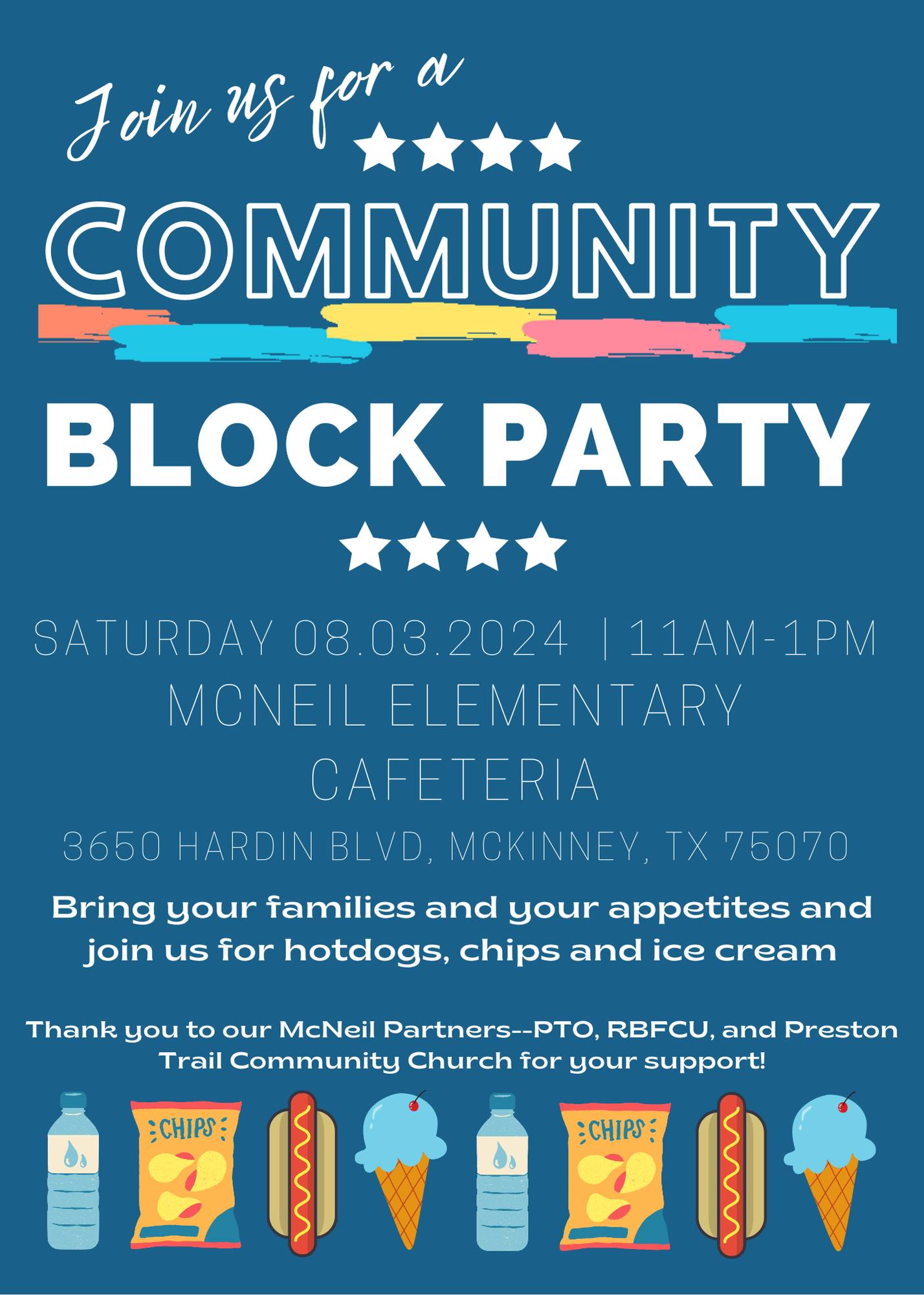 Join us for a Community BLOCK PARTY!